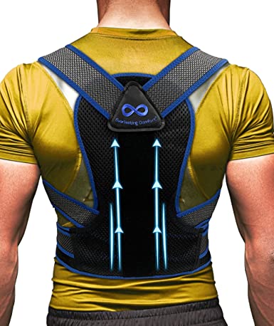 Everlasting Comfort Back Brace Posture Corrector for Women and Men - Adjustable Back Support, Straightener - Effective Spine Brace and Support Belt for Back Pain, Neck Hump, Upper Back, Shoulder