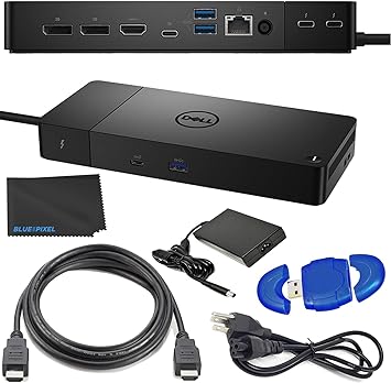 Dell Thunderbolt 4 Dock (WD22TB4), Black (WD22TB4 Thunderbolt 4 Bundle)