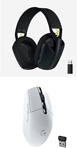 Logitech G LIGHTSPEED Wireless Gaming Bundle, G305 LIGHTSPEED Wireless Gaming Mouse, White and G435 LIGHTSPEED Bluetooth Wireless Gaming Headset, Lightweight, for PC, Mac - Black