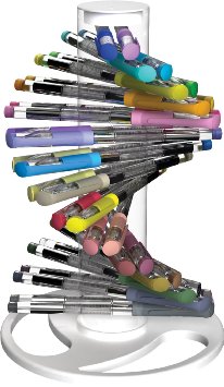 Write Dudes Gel Pens with Helix Pen Stand, Scribble Stuff, 30 Count (CNN75)