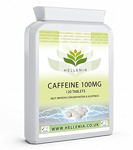 Hellenia Caffeine 100mg - 120 Tablets - Focus, Alertness & Energy