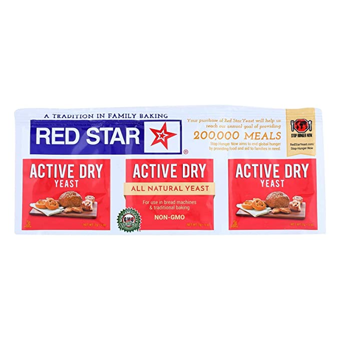 Red Star Nutritional Yeast - Active Dry - .75 Ounce - Case of 18, United States, 18 Count