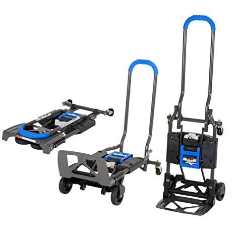 COSCO Shifter 135kg Heavy Duty Multi-Position Folding Hand Trolley & Sack Truck (Blue)