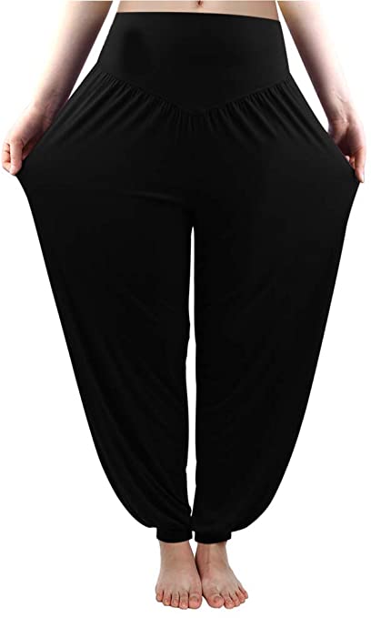 fitglam Women's Harem Pants Loose Casual Lounge Yoga Pants Plus Size Joggers