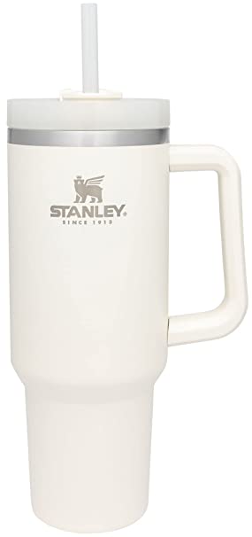 Stanley Adventure Quencher Travel Tumbler 40 oz, Pack of 1, Cream Color (Stainless Steel)