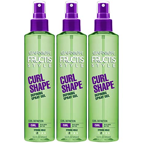 Garnier Hair Care Fructis Style Curl Shape Defining Spray Gel for Curly Hair, 3 Count