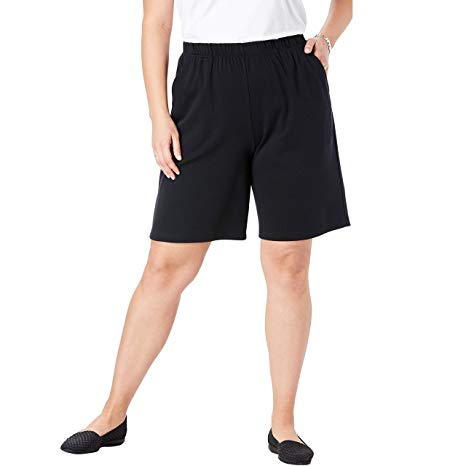 Woman Within Women's Plus Size 7-Day Knit Short