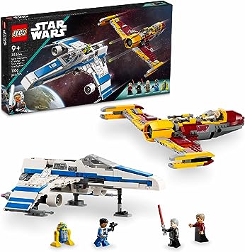 Lego Star Wars: Ahsoka New Republic E-Wing vs. Shin Hati’s Starfighter 75364 Star Wars Playset Based on The Ahsoka TV Series, Show Inspired Building Toy for Ahsoka Fans Featuring 5 Star Wars Figures