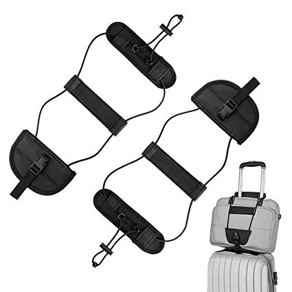 ONSON Bag Bungee, 2Pack Luggage Straps Suitcase Adjustable Belt - Lightweight and Durable Travel Bag Accessories