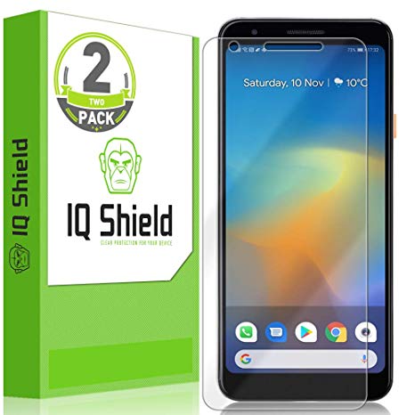 Google Pixel 3a Screen Protector (5.6")[Max Coverage](2-Pack), IQ Shield LiQuidSkin Full Coverage Screen Protector for Google Pixel 3a HD Clear Anti-Bubble Film