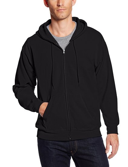 Hanes Men's Full-Zip EcoSmart Fleece Hoodie