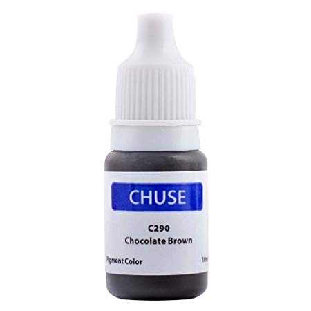 CHUSE C290, 10ml, Chocolate Brown, Passed SGS,DermaTest Micro Pigment Cosmetic Color Permanent Makeup Tattoo Ink