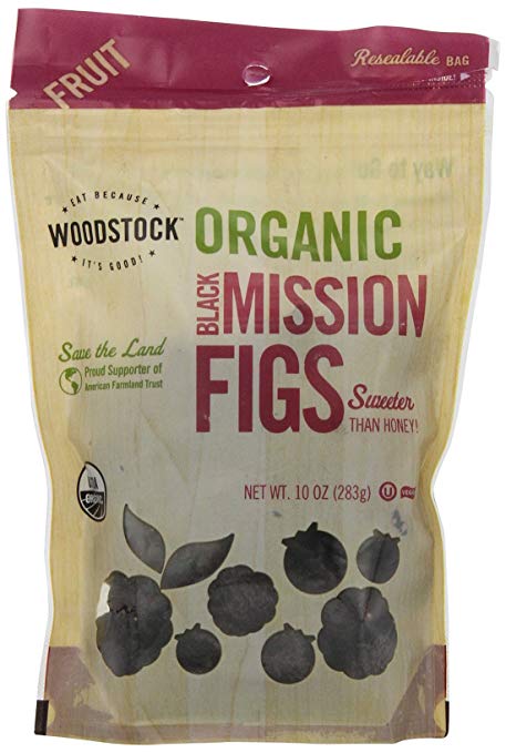 Woodstock Farms Black Mission Dried Figs, 10 oz
