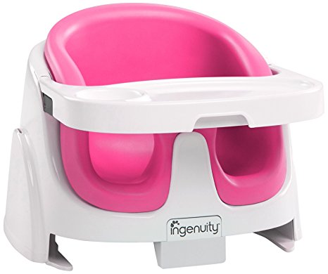 Ingenuity Baby Base 2-in-1 Booster Seat, Magenta