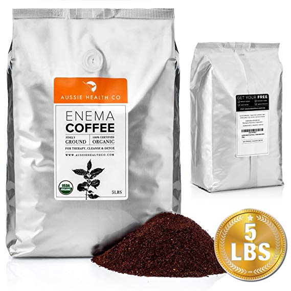 (5LBS) 419° Roasted Organic Enema Coffee For Unmatchable Enema & Gerson Cleanses.