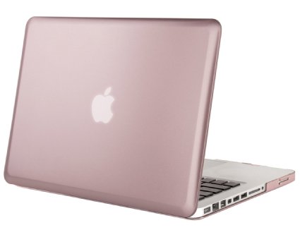 Mosiso MacBook Pro 13" Hard Case, Plastic Hard Case Cover for MacBook Pro 13.3" (A1278 with or without Thunderbolt) Aluminum Unibody with CD-ROM Drive (Rose Gold) with One Year Warranty