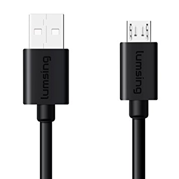 Lumsing Micro USB 3ft Premium Android Cable High Speed USB 2.0 A Male to Micro B Sync and Charging Cables for Samsung, Nexus, LG, Motorola, Android Smartphones and More(Black)