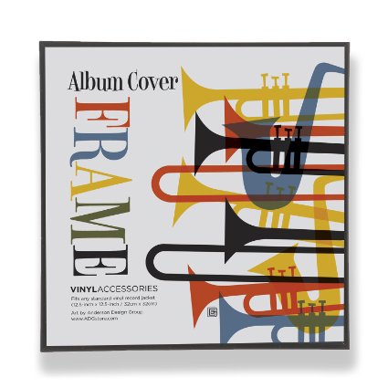 Top Rated Album Frame - Made to Display Album Covers and LP Covers 12.5" x 12.5" - Hanging Hardware Installed and No Assembly Required - Easy to Use Album Frame, Album Cover Frame