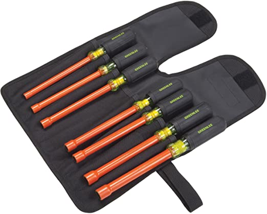 Greenlee 0253-03NH-INS Insulated Nut Driver Kit, 7-Piece