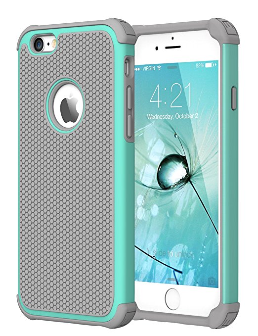 iPhone 6 Case,CHTech Double Durable Shockproof Case for Apple iPhone 6/6S 4.7 Inch (Teal)