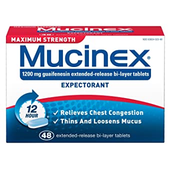 Mucinex Expectorant - Maximum Strength - 48 ct.