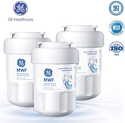 GE MWF Refrigerator Water Filter, Replacement MWFA, MWFP, GWF, GWFA, Kenmore 9991, 46-9991, 469991(3 Packs), White