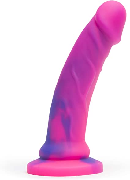 Lovehoney Lifelike Lover Luxe Realistic 7 inch Dildo with Suction Cup - Pink/Purple