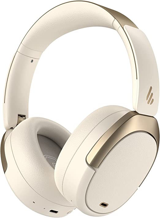 Edifier WH950NB Active Noise Cancelling Headphones, Bluetooth 5.3 Wireless Headphones, LDAC Hi-Res Audio, 55 Hours Playtime, Google Fast Pairing for Android, Dual Device Connection, App Control, White