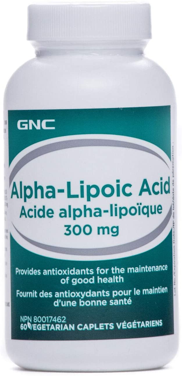 GNC Alpha-Lipoic Acid 300mg, 60 Caplets, Provides Antioxidants to Maintain Good Health