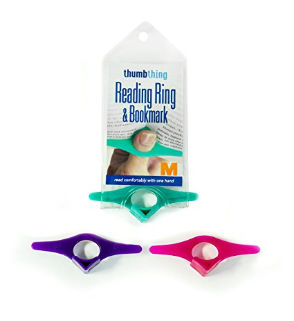 Thumb Thing (a reading ring) Pageholder & Bookmark MEDIUM (set of 3-assorted colors)