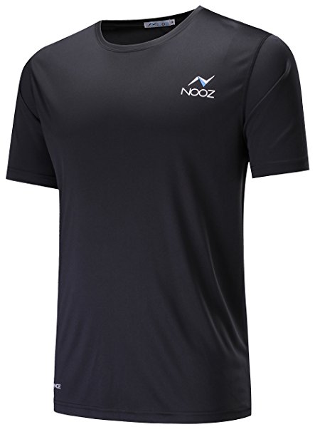 Nooz Men's Performance Quick-Dry Training Crew Neck Short-Sleeve T-Shirt