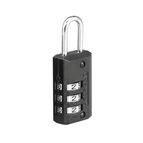 Master Lock 646D 8 Pack 13/16in. Wide Luggage Combination Lock, Black
