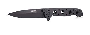 CRKT M16-03KS Folding Tactical Knife: Sandvik Steel Blade with Stainless Steel Handle, Carson Flipper Opening & Frame Lock