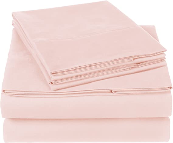 Pinzon Organic Cotton Sheet Set - Cal King, Blush