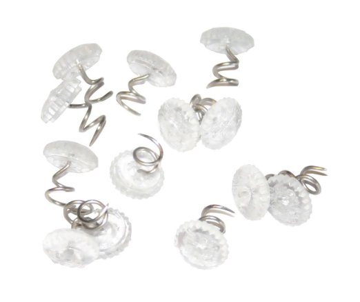 Attmu Clear Heads Twist Pins for Upholstery Slipcovers and Bedskirts 075 Inches Set of 50