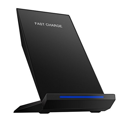 1.5X Fast Wireless Charger-Evershop Qi Wireless Charging Stand for Samsung Galaxy Note 8 S8 Plus S8  S8 S7 Edge Note 5 and Standard Charge for iPhone X iPhone 8 iPhone 8 Plus-No AC Adapter