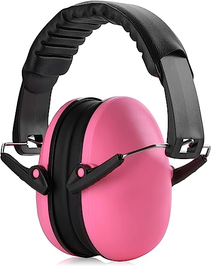 MEDca Hearing Protection and Noise Reduction Earmuffs - Lightweight, Adjustable and Foldable NRR 20dB