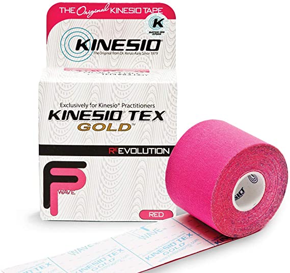 Kinesio Tape, Tex Gold FP, 2" x 5.5 yds, Red, 1 Roll