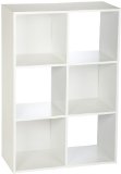 ClosetMaid 8996 Cubeicals 6-Cube Organizer White
