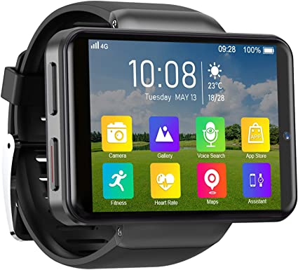 TICWRIS Andriod Smart Watch, GPS Android Smartwatch, 4G LTE with 2.86" Touch Screen, Face Unclok Phone Watch with 2880mAh Battery, IP67 Waterproof Sport Watch,3GB 32GB Andriod Watch for Men (MAX S)