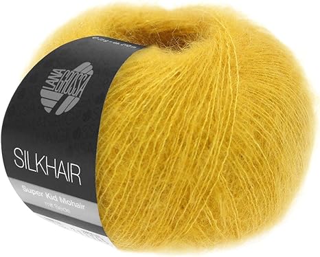 Lana Grossa Silkhair, 160 Curry Yarn, Orange