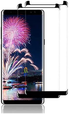 [2 Pack] Galaxy Note8 Screen Protector,Tisen [3D Curved Edge][Case Friendly] Ultra Clear 9H Hardness Tempered Glass Screen Protector Bubble-Free Film Compatible Samsung Galaxy Note 8, Black