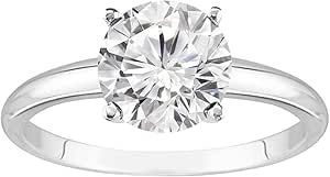 1 to 6 Carat Lab Grown 4 Prong Solitaire Round Cut IGI CERTIFIED Diamond Engagement Rings E-F Color VS2-SI1 Clarity…