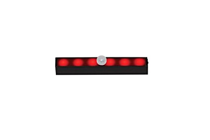 Snapsafe LED Cordless Motion Sensor Light, 6LED/Dim Red (Batteries Not Included), Ideal for Gun Safes, Closets, Cabinets, Drawers and Corridors