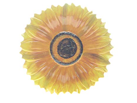 Certified International Tuscan Sunflower 3-D Sunflower Platter, 15-1/2-Inch
