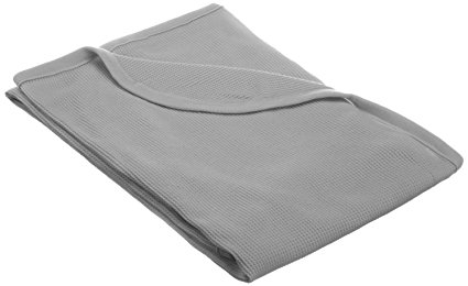 American Baby Company Cotton Swaddle/Thermal Blanket, Grey