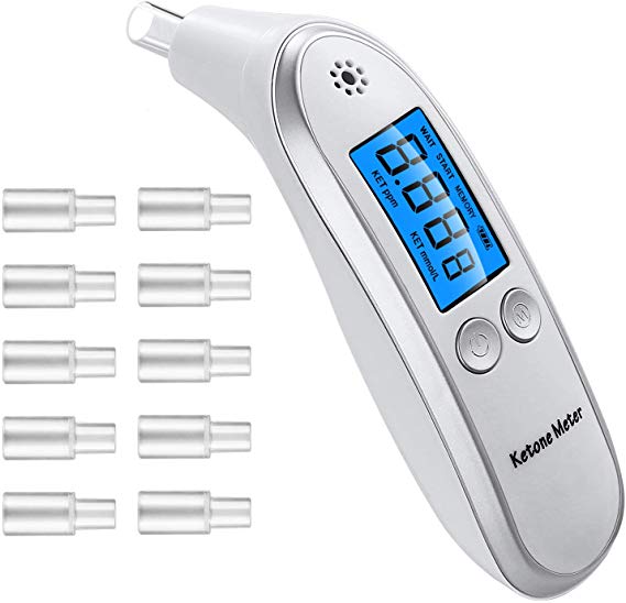 Breath Analyzer for Ketones Checking with 10 Mouthpieces