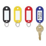 Leegoal 20 Key Tags with Label Window Plastic 2 x 78 Assorted Colors