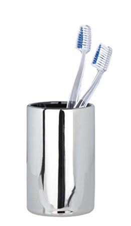 Wenko "Polaris" Toothbrush Tumbler, Silver