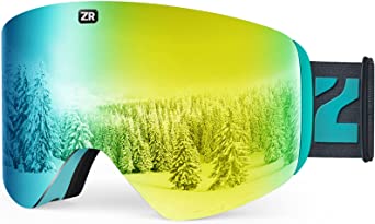 ZIONOR X11 Ski Goggles Magnetic Cylindrical Snowboard Snow Goggles for Men Women